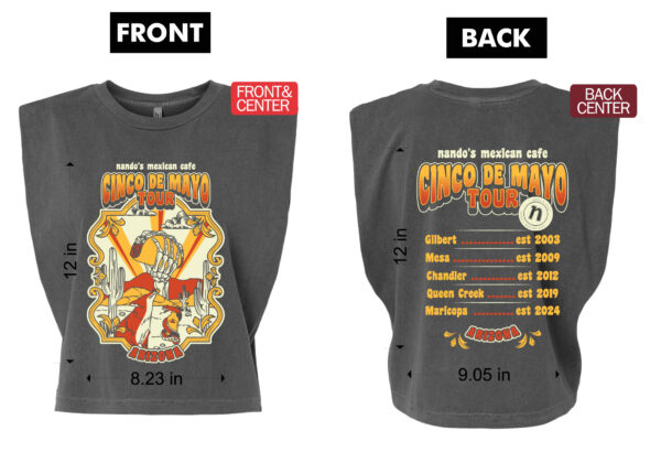 Cinco Tour 2025 Muscle Tee - Image 2